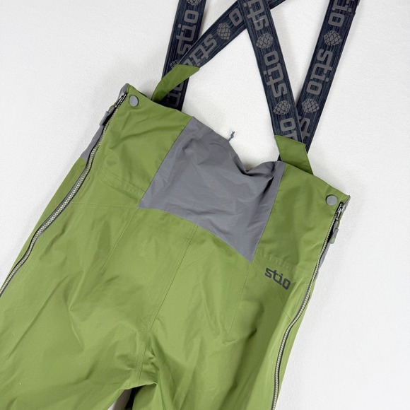 Stio Environ Snow Ski Bib Mens S Pine Green Waterproof Dermizax 221102-421-S NEW - Picture 12 of 16